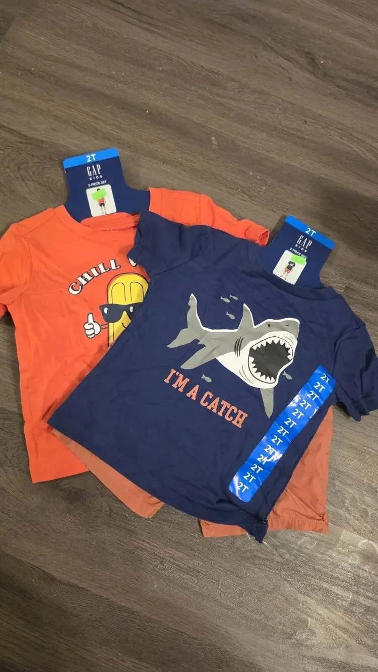 Gap 2T Outfit New With Tags Toddler Boy Summer Bundle Shorts And Shirts